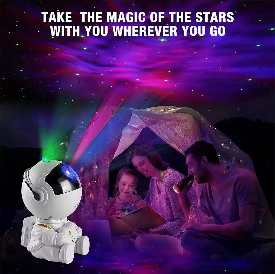 Galaxy Star Astronaut Projector LED Night Light Starry Sky Porjectors Lamp Decoration Bedroom Room Decorative for Children Gifts