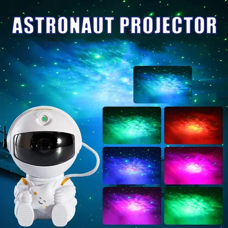 Galaxy Star Astronaut Projector LED Night Light Starry Sky Porjectors Lamp Decoration Bedroom Room Decorative for Children Gifts