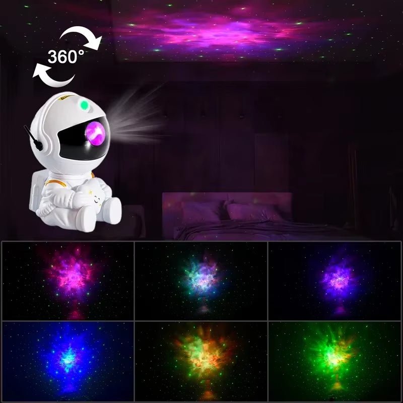 Galaxy Star Astronaut Projector LED Night Light Starry Sky Porjectors Lamp Decoration Bedroom Room Decorative for Children Gifts