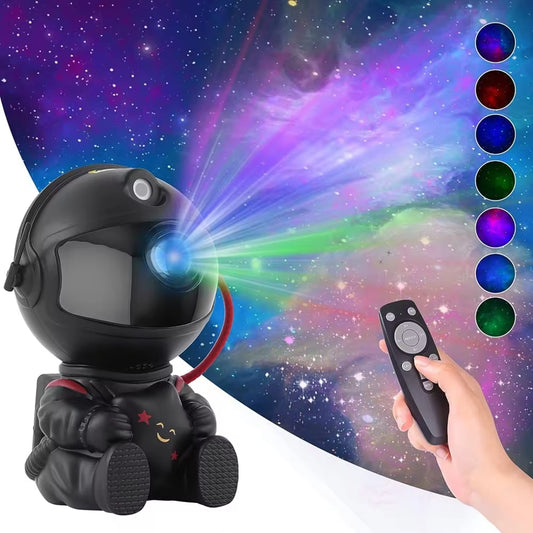 Astronaut Star Projector Galaxy Night Light Space Projector Starry Nebula Ceiling LED Lamp for Bedroom Home Decorative Kids Gift